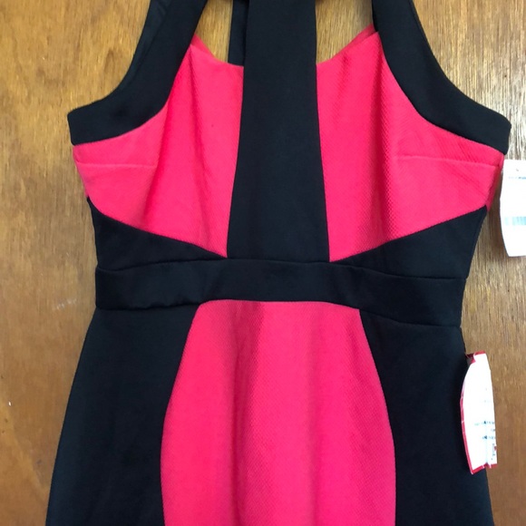 NWT! Coral/Pink & Black Dress! Size Large! 😍 - Picture 5 of 6